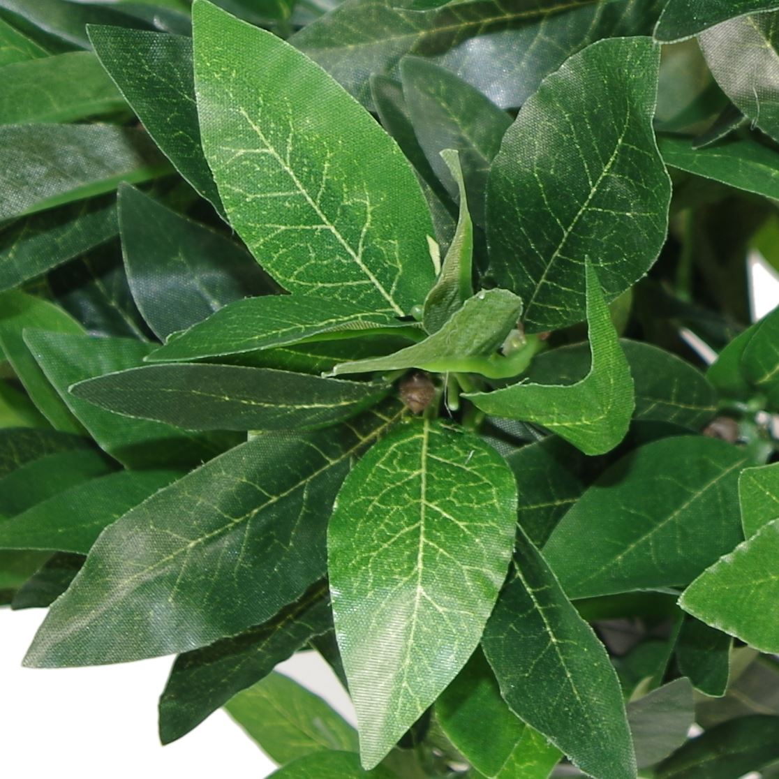 90cm Artificial Topiary Tree Bay Laurel Plants for Display Home or Office -