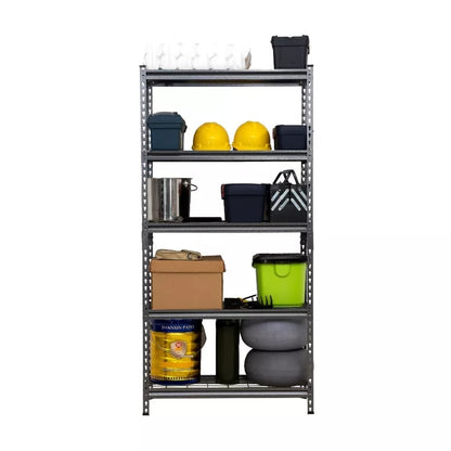 5 Tier Metal Wire Shelving Unit Storage Rack - 1000kg Load Weight, Black