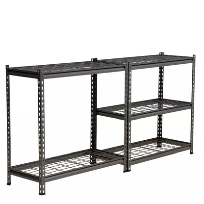 5 Tier Metal Wire Shelving Unit Storage Rack - 1000kg Load Weight, Black