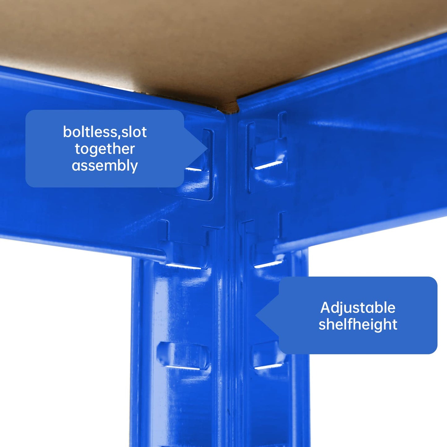 5 Tiers Metal Shelving Units Warehouse 180X100X40CM Racking Shelf Heavy Duty Steel 175kgs Per Bay