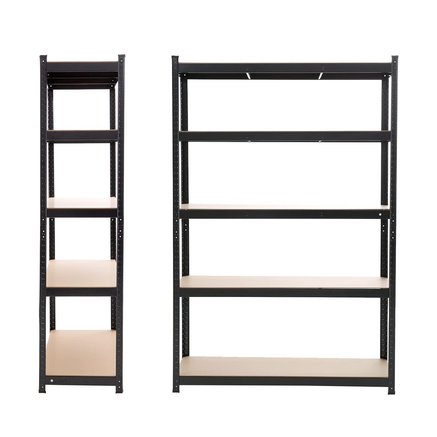 5 Tiers Metal Shelving Units Warehouse 180X100X40CM Racking Shelf Heavy Duty Steel 175kgs Per Bay