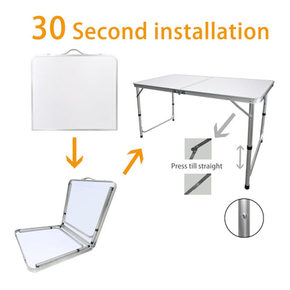 4FT heavy-duty folding table camping table next day delivery