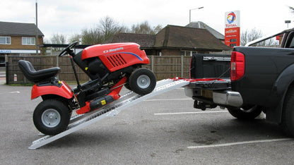 The Ramp People Pair of 2.2m Aluminium Folding Loading Ramps for ATVs, Quad Bikes, Lawnmowers (2.2m length, 600kg capacity) Royalcart