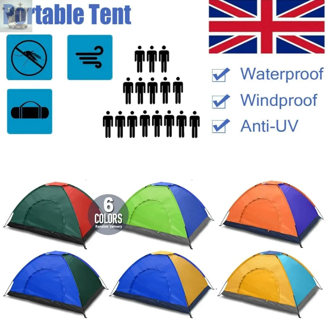 8 Person Camping Tent Waterproof Room Outdoor Hiking Backpack Fishing Royalcart