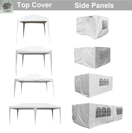 Side Panels+Top Cover for 3x3m Pop Up Gazebo Outdoor Garden Marquee Party Tent New Royalcart