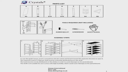 5 Tiers Metal Shelving Units Warehouse 180X100X40CM Racking Shelf Heavy Duty Steel 175kgs Per Bay