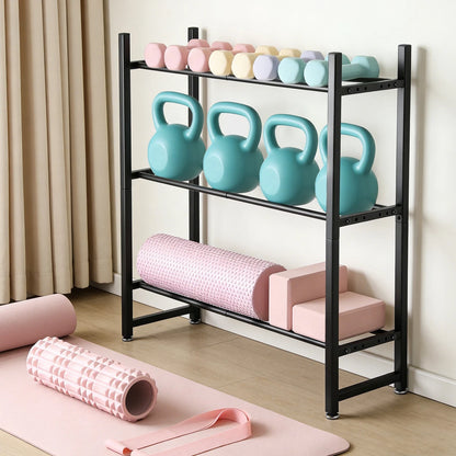 3-Tier Large Dumbbell Rack Weight Storage Stand Heavy Duty