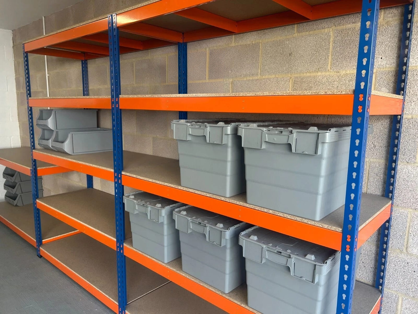 Warehouse Racking 5 Tier Shelving 180x120x45 Heavy Duty 250kg Storage Garage Workshop shed