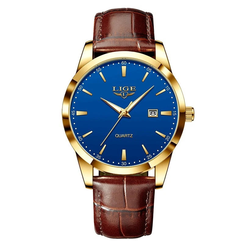 Mens Leather Wrist Watch