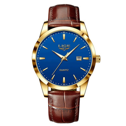 Mens Leather Wrist Watch