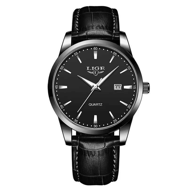 Mens Leather Wrist Watch