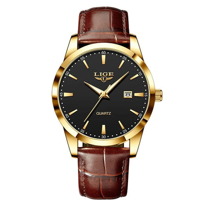 Mens Leather Wrist Watch