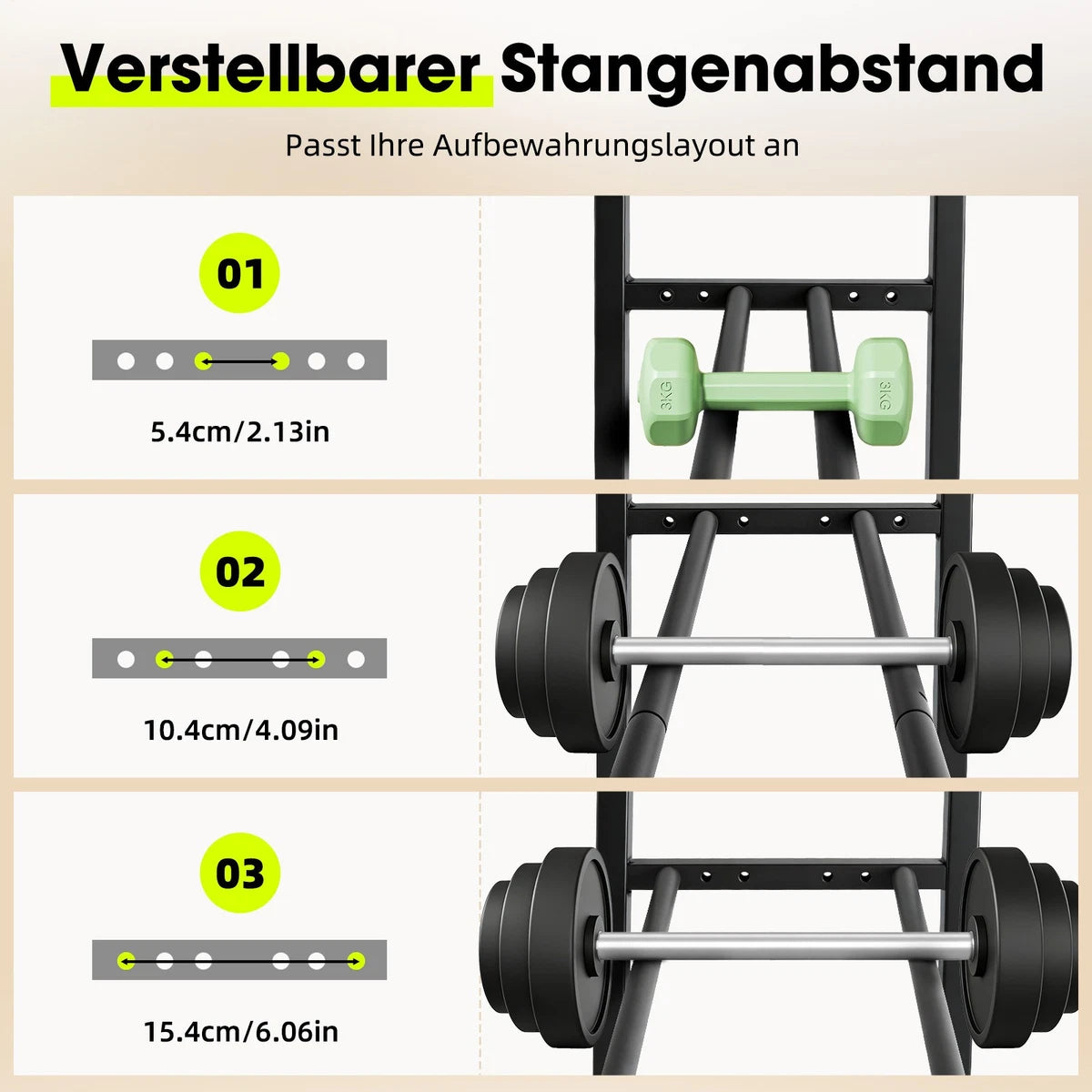 3-Tier Large Dumbbell Rack Weight Storage Stand Heavy Duty