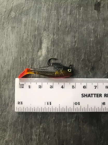 4 x Micro Fishing Lures Pike Perch Trout Chub Soft Plastic jelly Baits