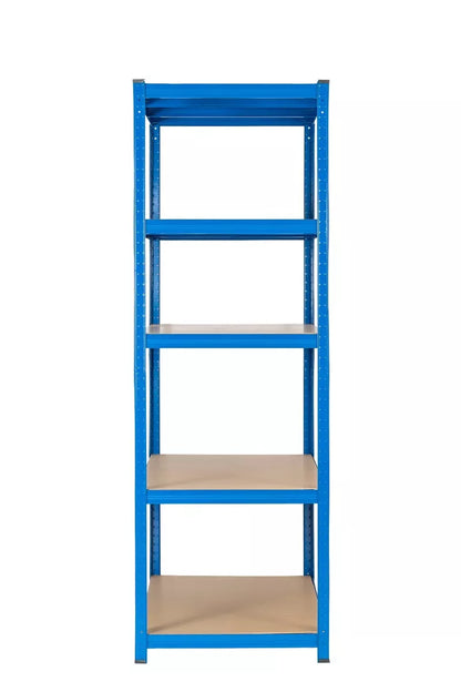 5 Tier Blue Metal Garage Shelving Unit 1000kg 180x120x60cm