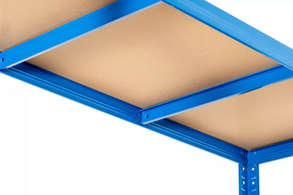 5 Tier Blue Metal Garage Shelving Unit 1000kg 180x120x60cm