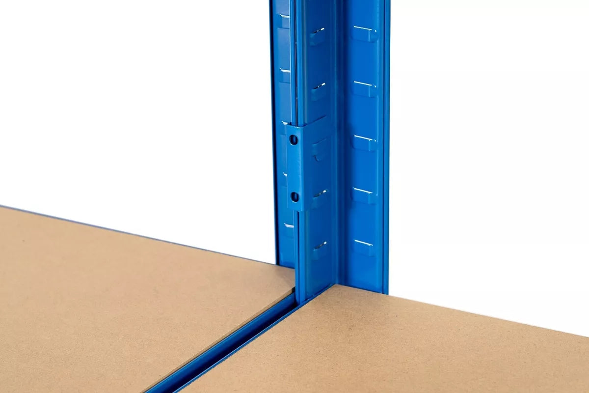 5 Tier Blue Metal Garage Shelving Unit 1000kg 180x120x60cm