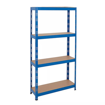 Garage Racking 4 tier Shelving 150x75x30cm Unit Boltless Heavy Duty Metal Shelf UKDC