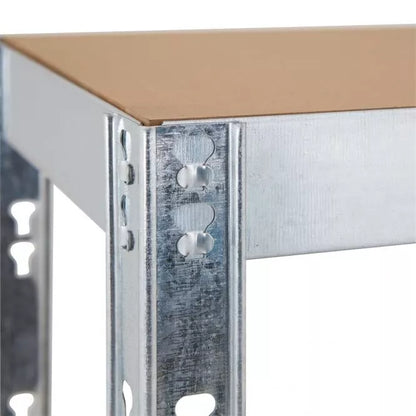 Garage Racking 4 tier Shelving 150x75x30cm Unit Boltless Heavy Duty Metal Shelf UKDC